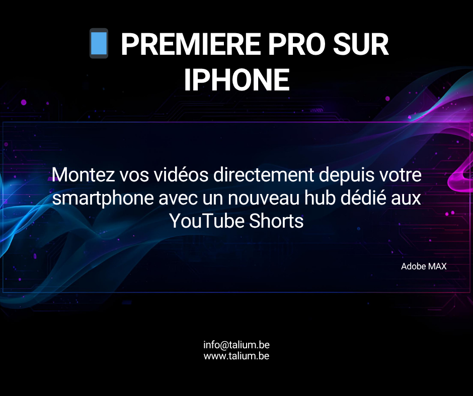 Premiere pro sur iphone