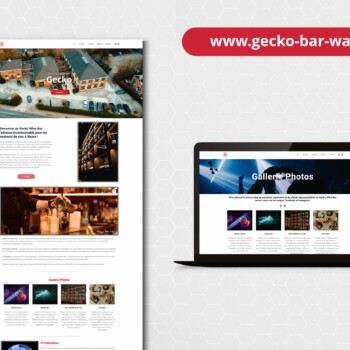 Maquette site web Gecko Wine Bar